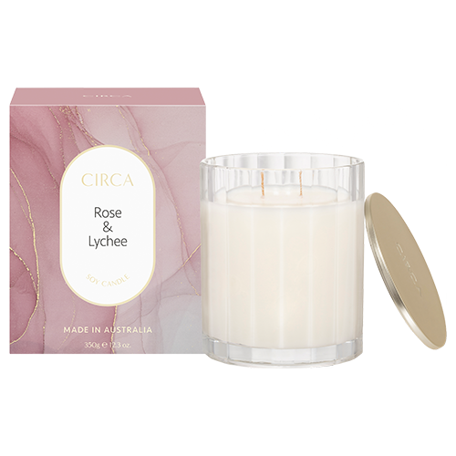 CIRCA Rose & Lychee Candle 350g AU Adore Beauty