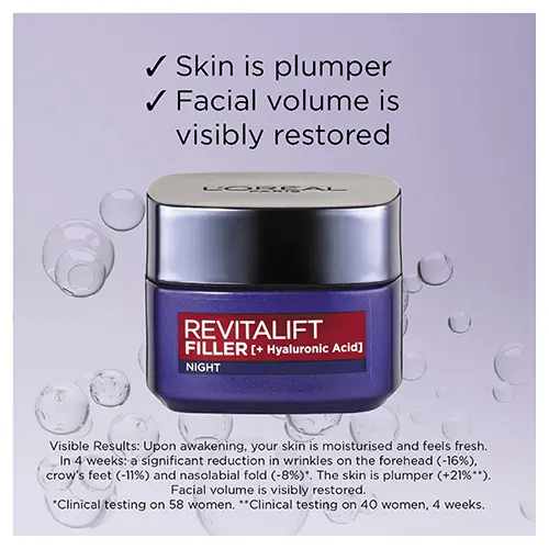 L'Oréal Paris Revitalift Filler [+Ha] Replumping Night Cream 50ml