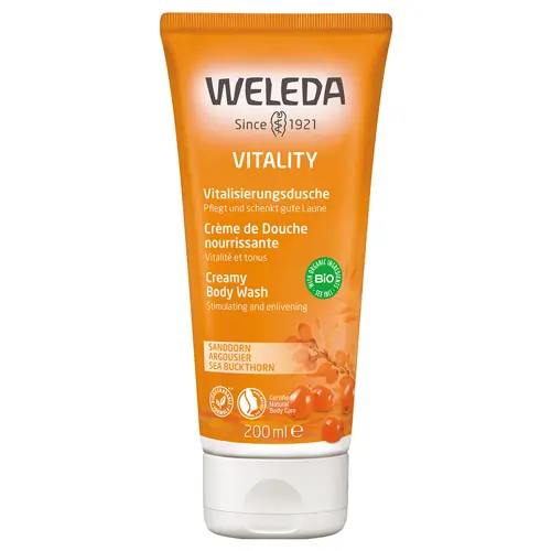 Weleda Vitality Body Wash - Sea Buckthorn, 200ml