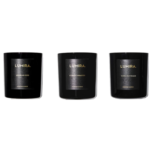 Lumira TALL, DARK & HANDSOME - Arabian Oud, Cuban Tobacco & Terra Australis 3 x 60g