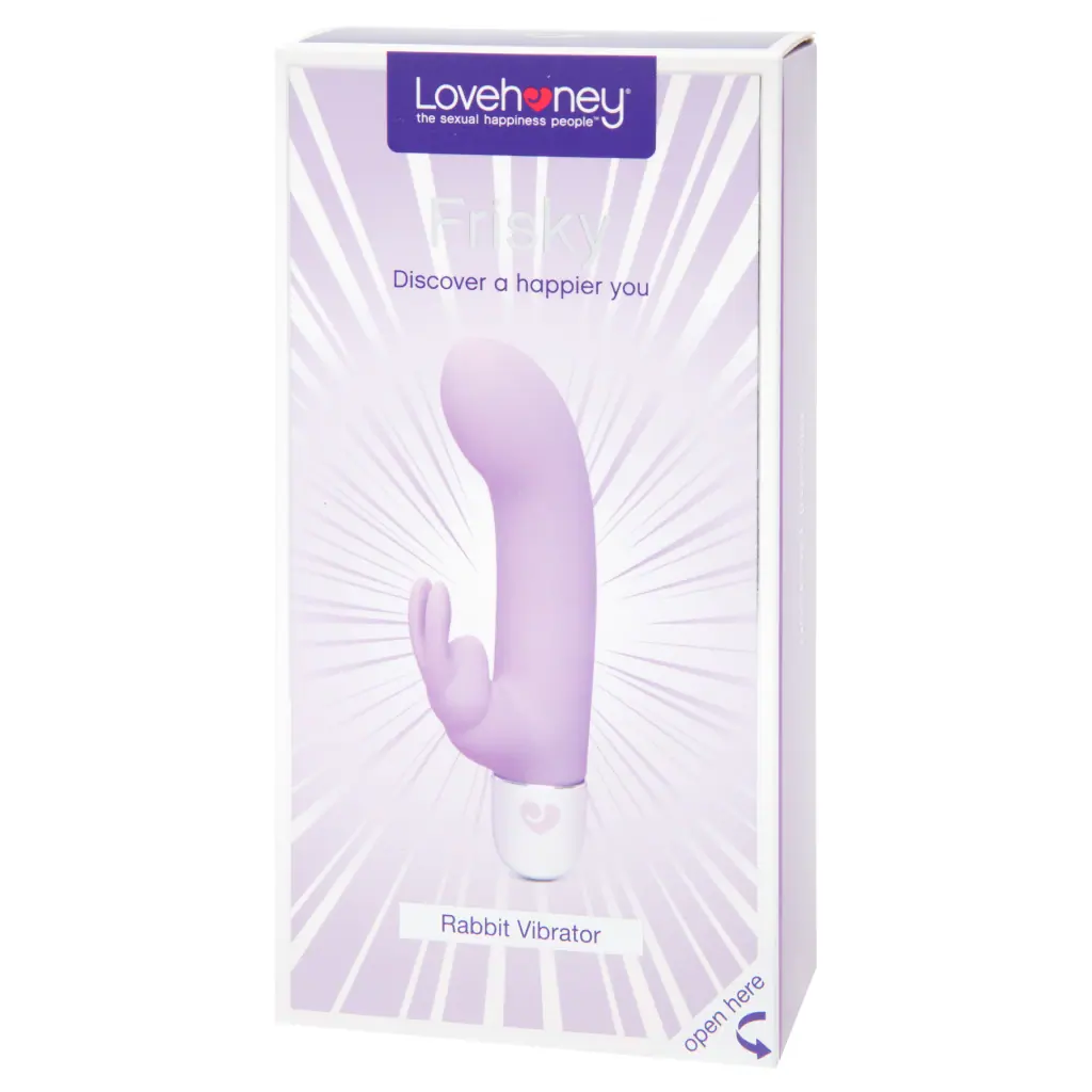Lovehoney Frisky 10 Function Silicone Rabbit Vibrator Purple