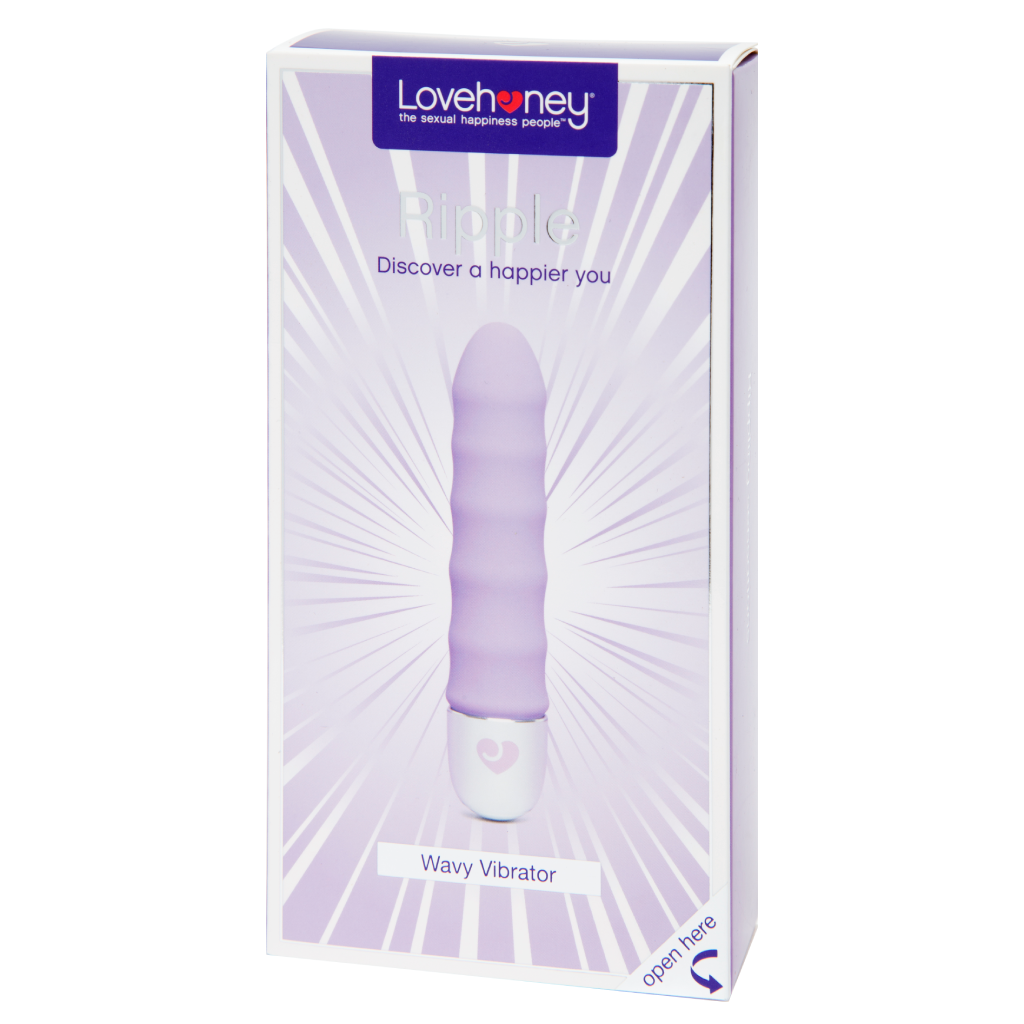 Lovehoney Ripple 10 Function Silicone Wavy Vibrator Purple