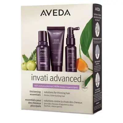  The Invati Advanced Rich Trio Discovery Set for thicker, fuller hair.