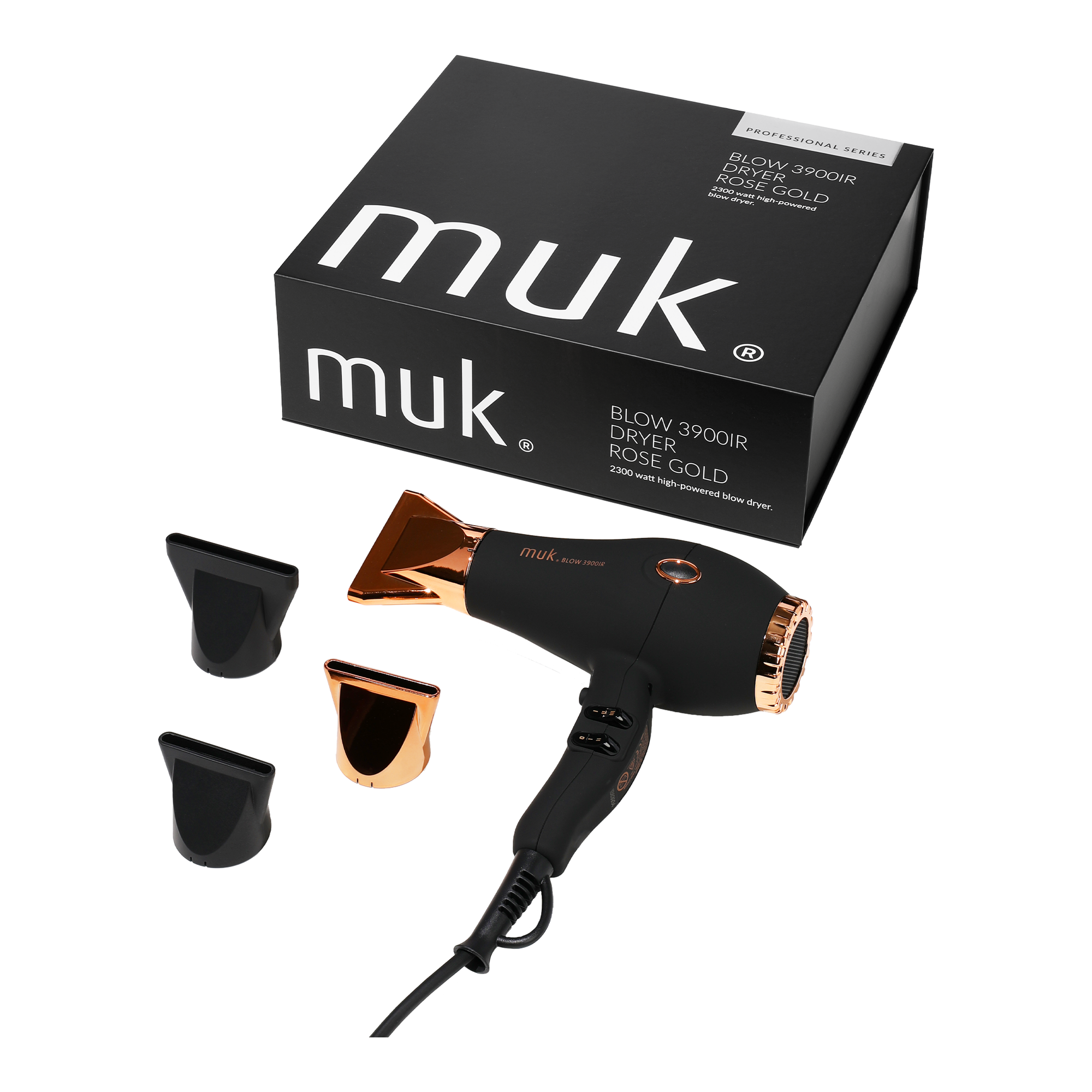 Muk Blow 3900IR Dryer: Rose Gold Elegance