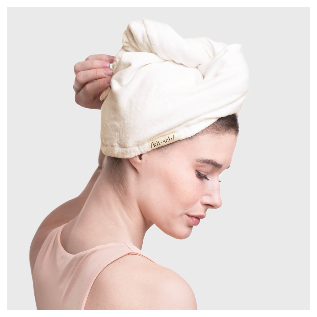 Kitsch Eco-Friendly Hair Towel - Ivory