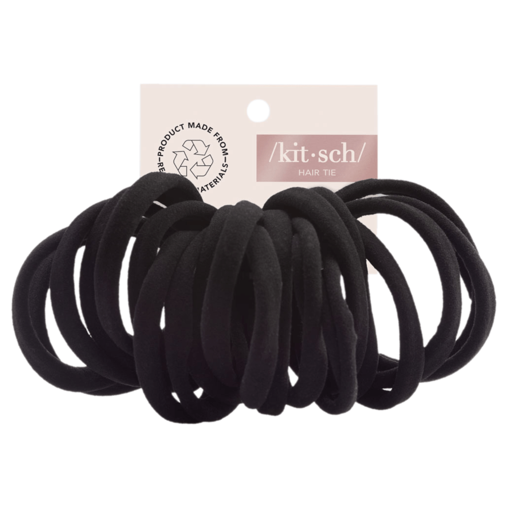 Kitsch Recycled Nylon Elastics Black Kitsch Hair Ties
