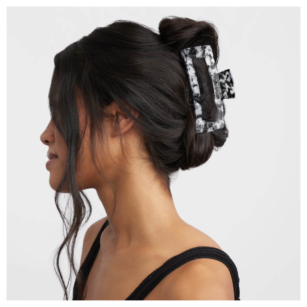 Kitsch Jumbo Open Shape Claw Clip - Black