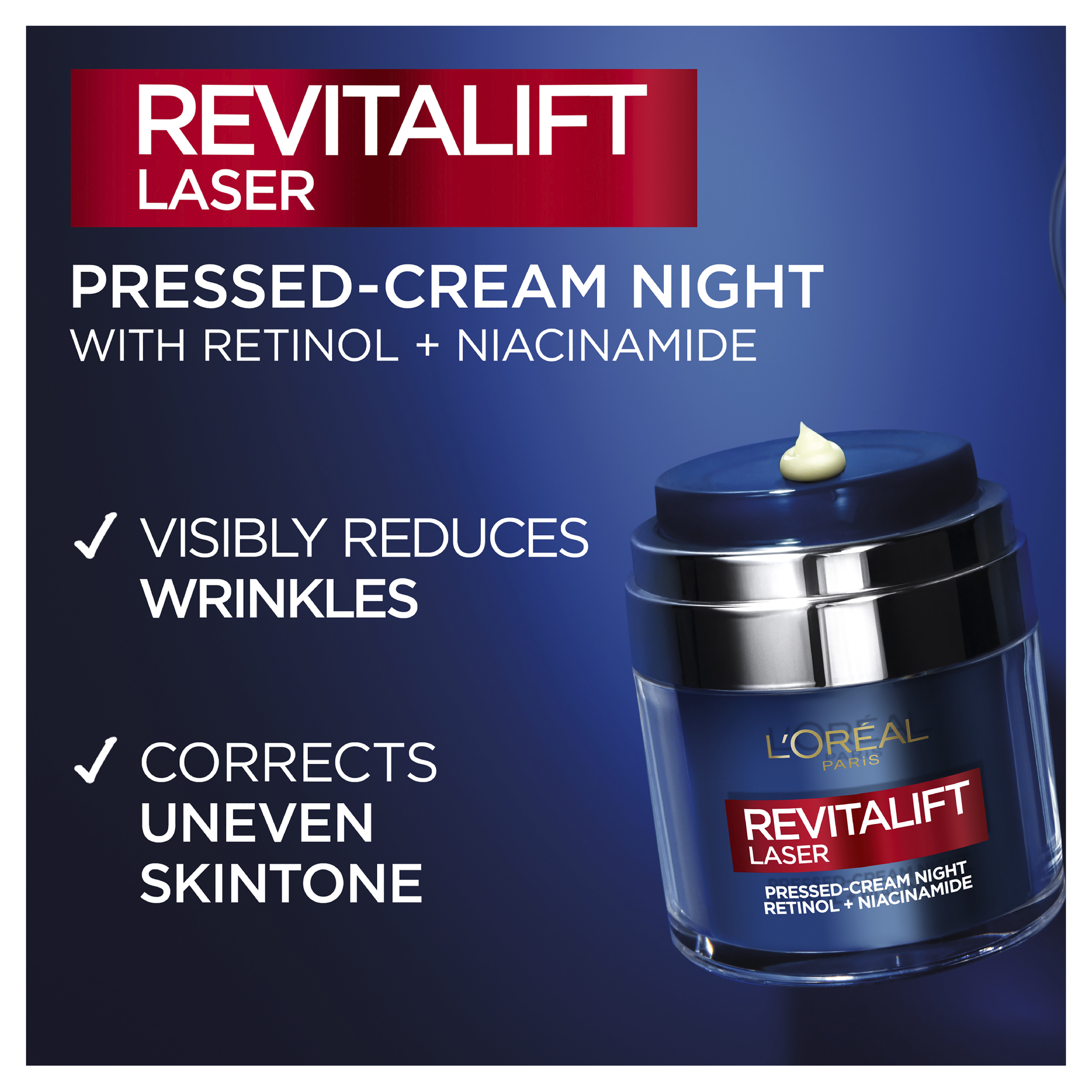 L'Oréal Paris Revitalift Laser Retinol + Niacinamide Pressed Cream 50ml