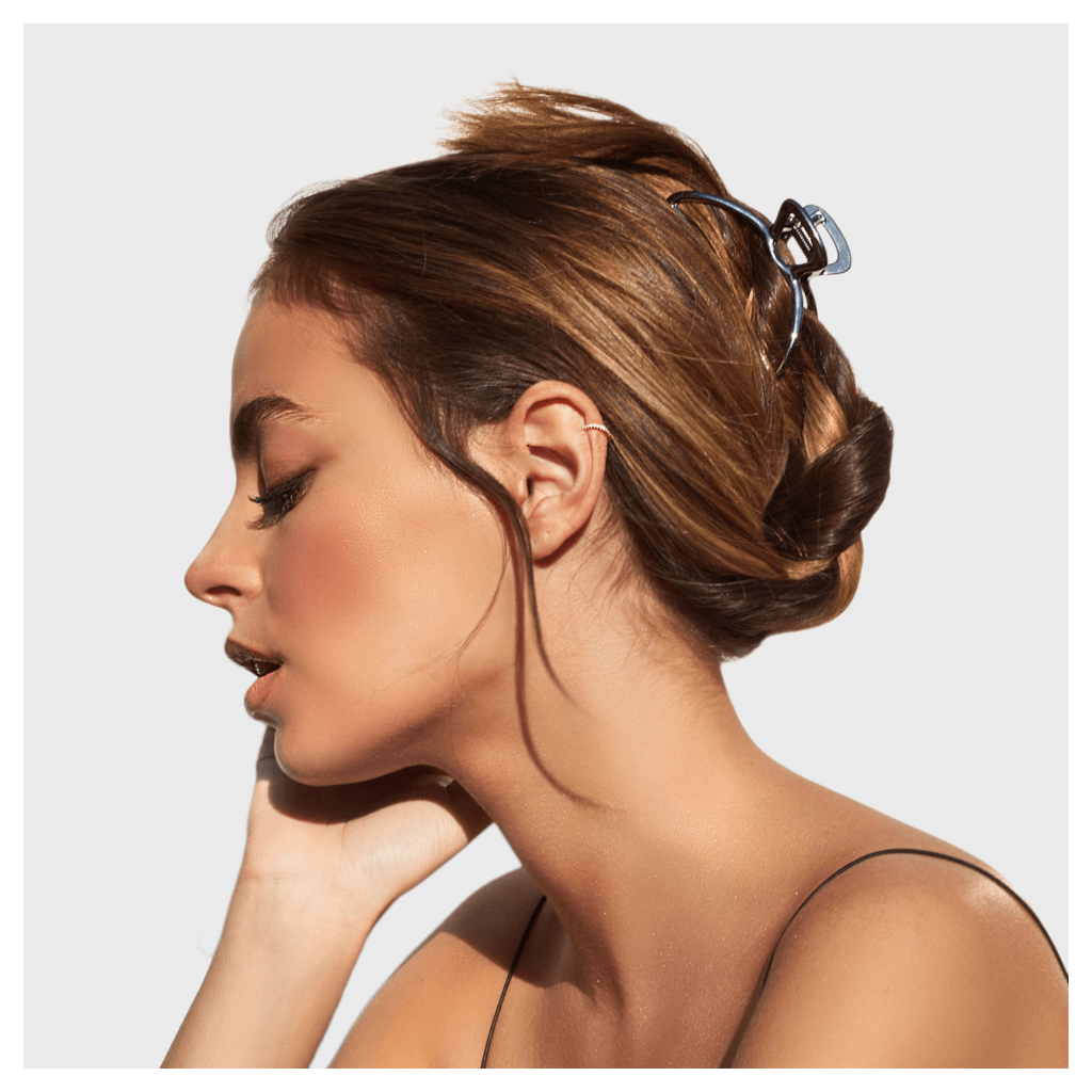 Kitsch Open shape claw clip Hematite Kitsch Claw Clip