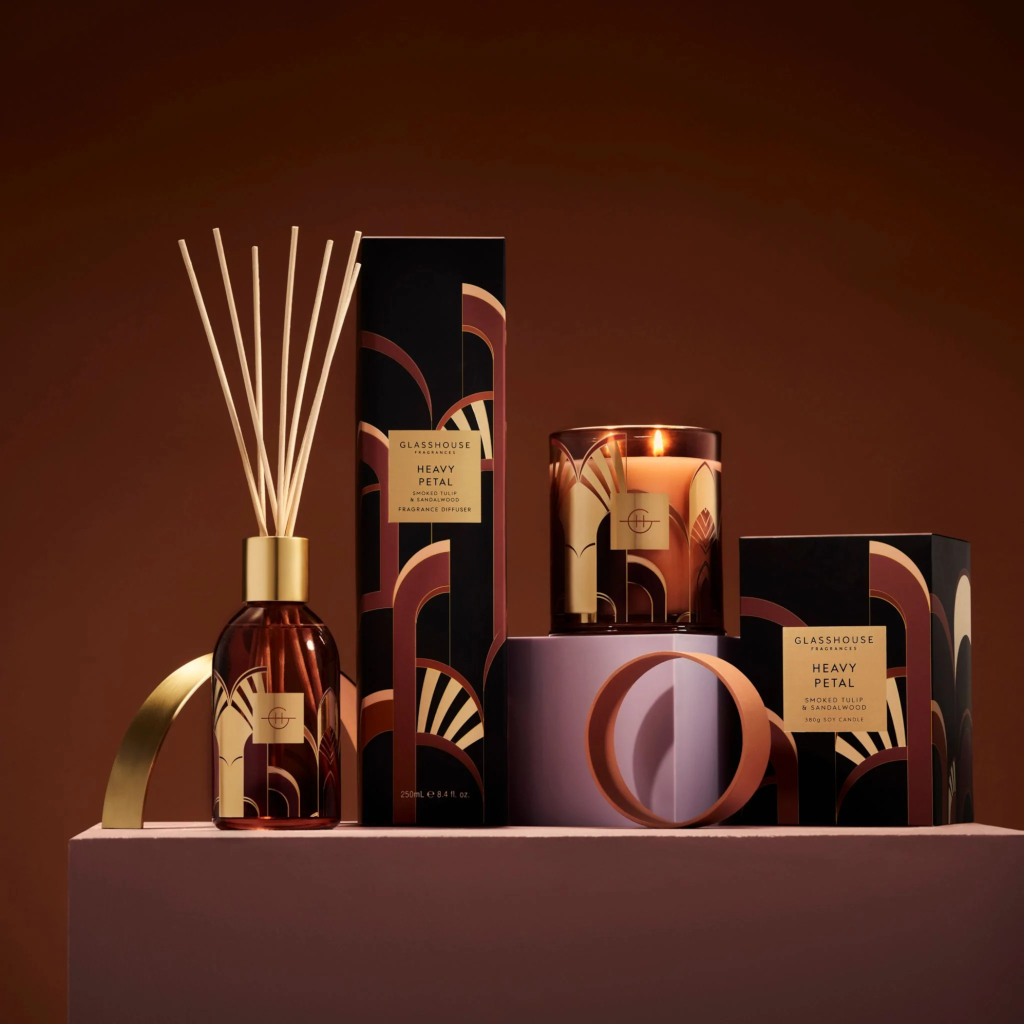 Glasshouse Fragrances Humidor Collection Heavy Petal Diffuser 250ml