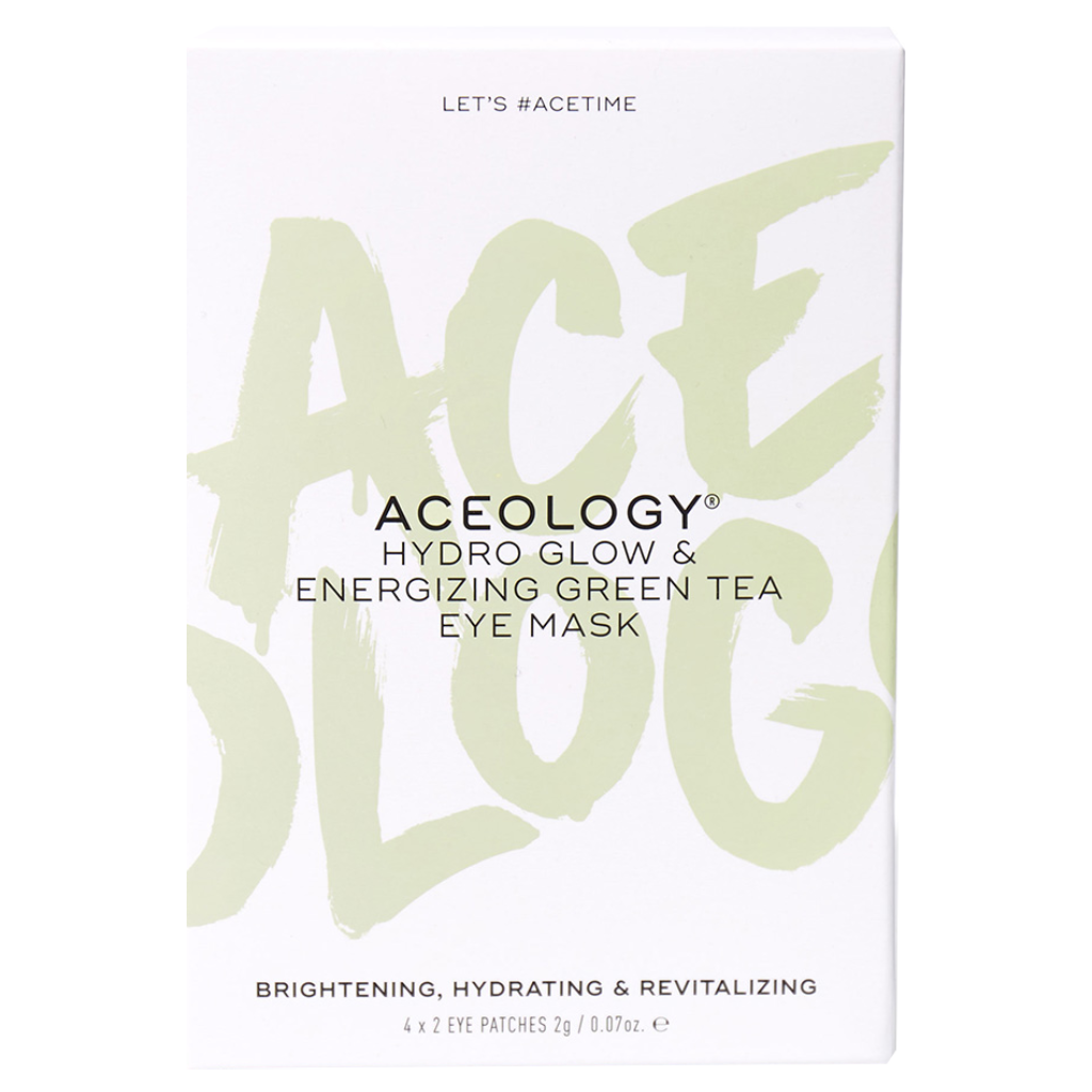 Aceology Hydro Glow & Energising Green Tea Eye Mask 4 Pack AU Adore