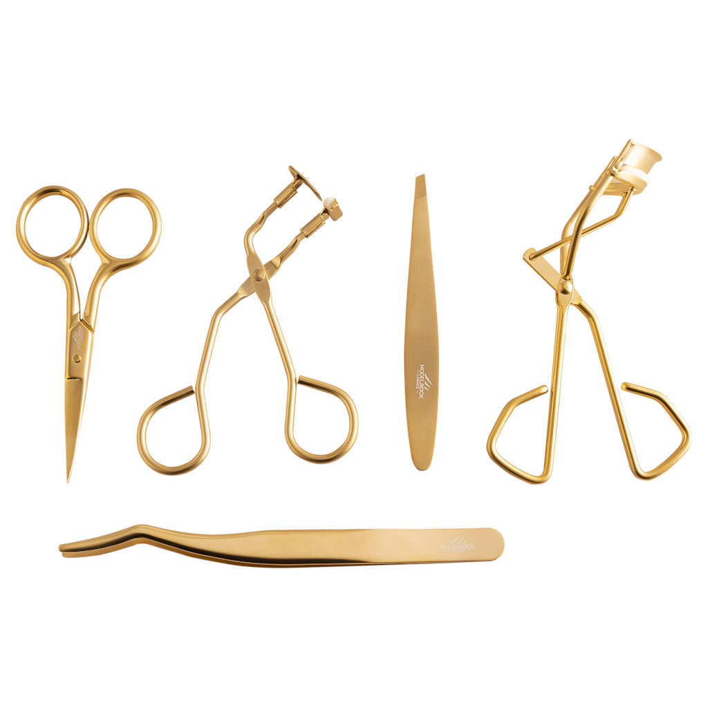 Modelrock Gold Luxe Essentials 5 Piece Tool Set  by MODELROCK