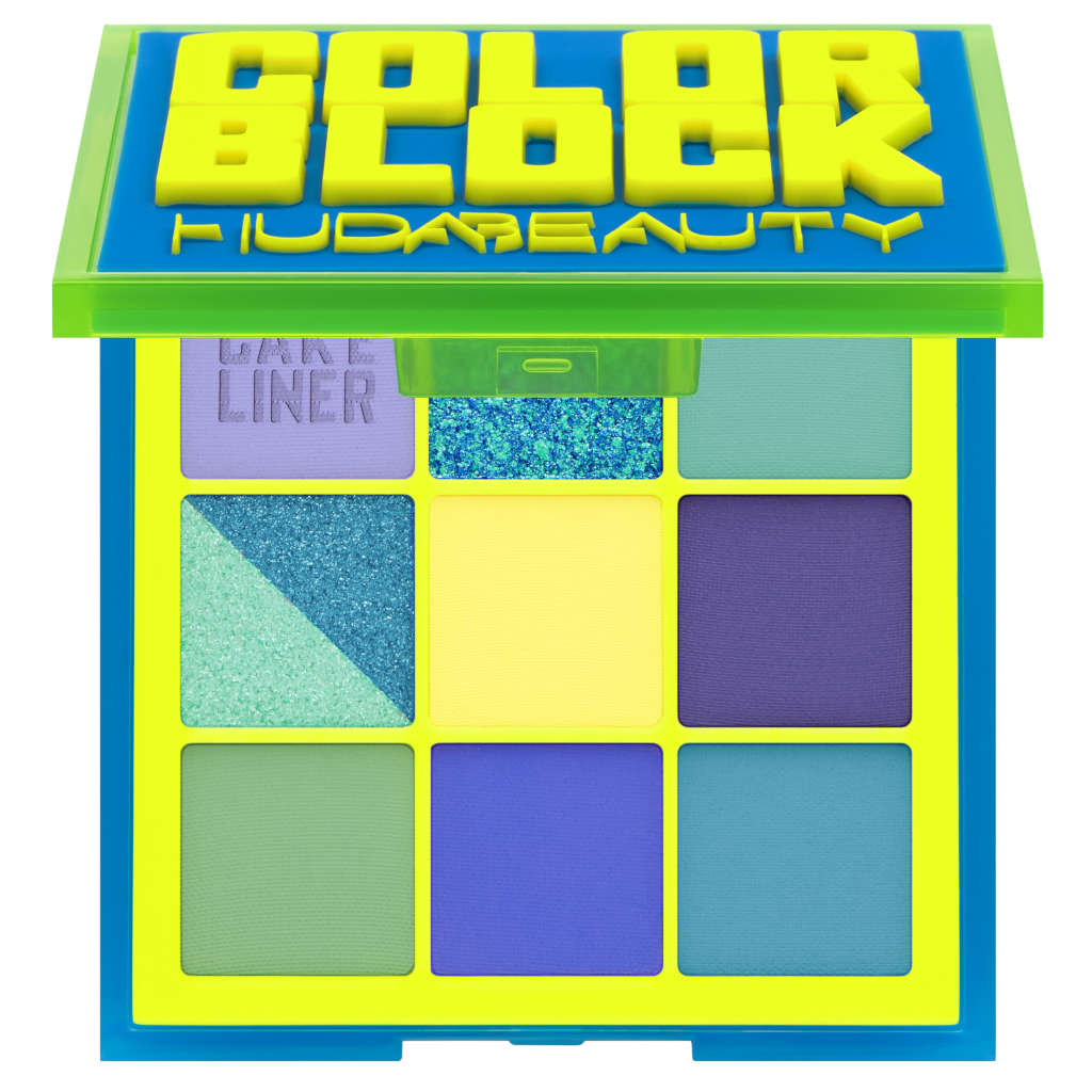 Huda Beauty Color Block Obsessions Eyeshadow Palette Blue & Green 7