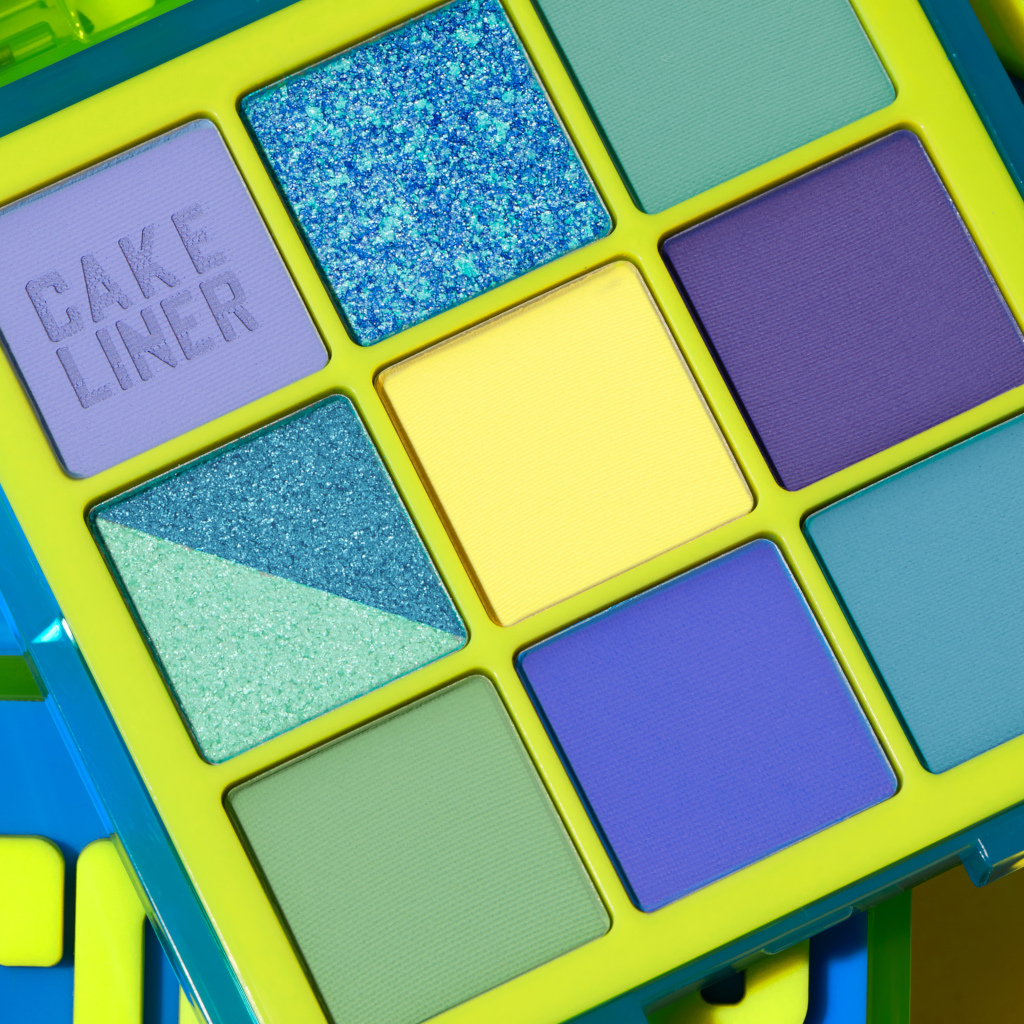 Huda Beauty Color Block Obsessions Eyeshadow Palette Blue & Green 7