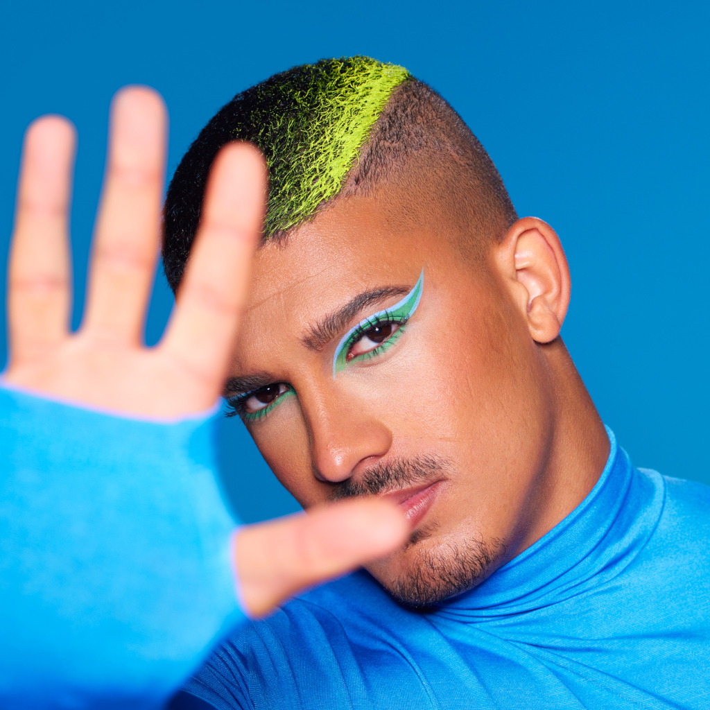 Huda Beauty Color Block Obsessions Eyeshadow Palette Blue & Green 7