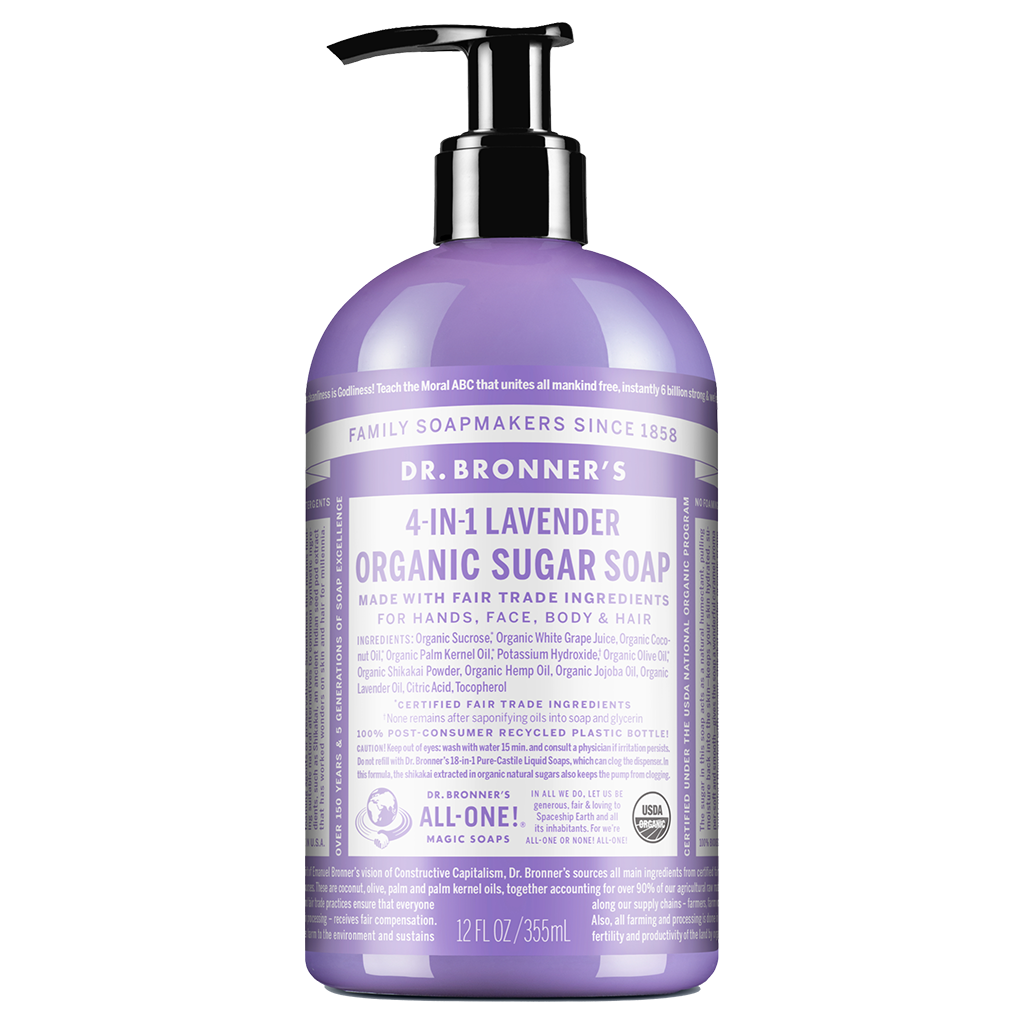 Dr. Bronner's 4-in-1 Sugar Sugar Lavender Organic Pump Soap