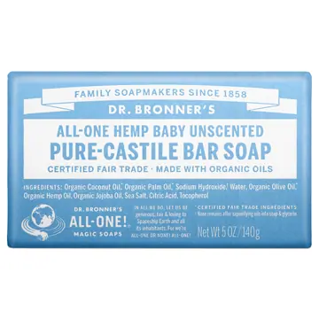 Dr. Bronner's Castile Bar Soap - Baby Unscented