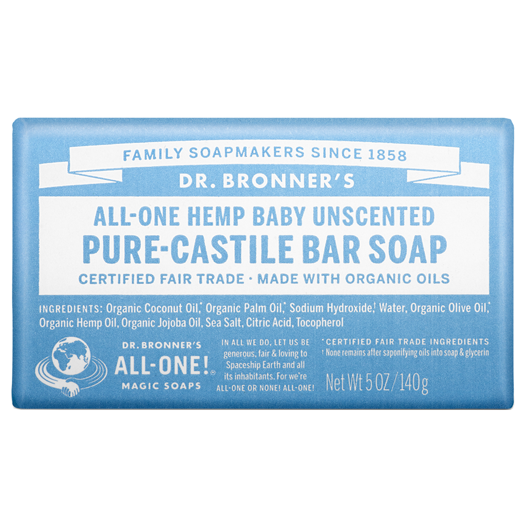 Dr. Bronner's Castile Bar Soap - Baby Unscented