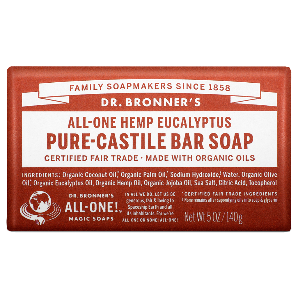 Dr. Bronner's Castile Bar Soap - Eucalyptus