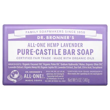 Dr. Bronner's Castile Bar Soap - Lavender 