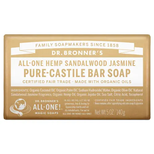 Dr. Bronner's Castile Bar Soap - Sandalwood & Jasmine