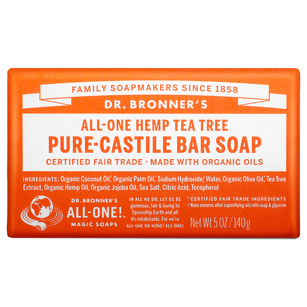 Dr. Bronner's Castile Bar Soap - Tea Tree
