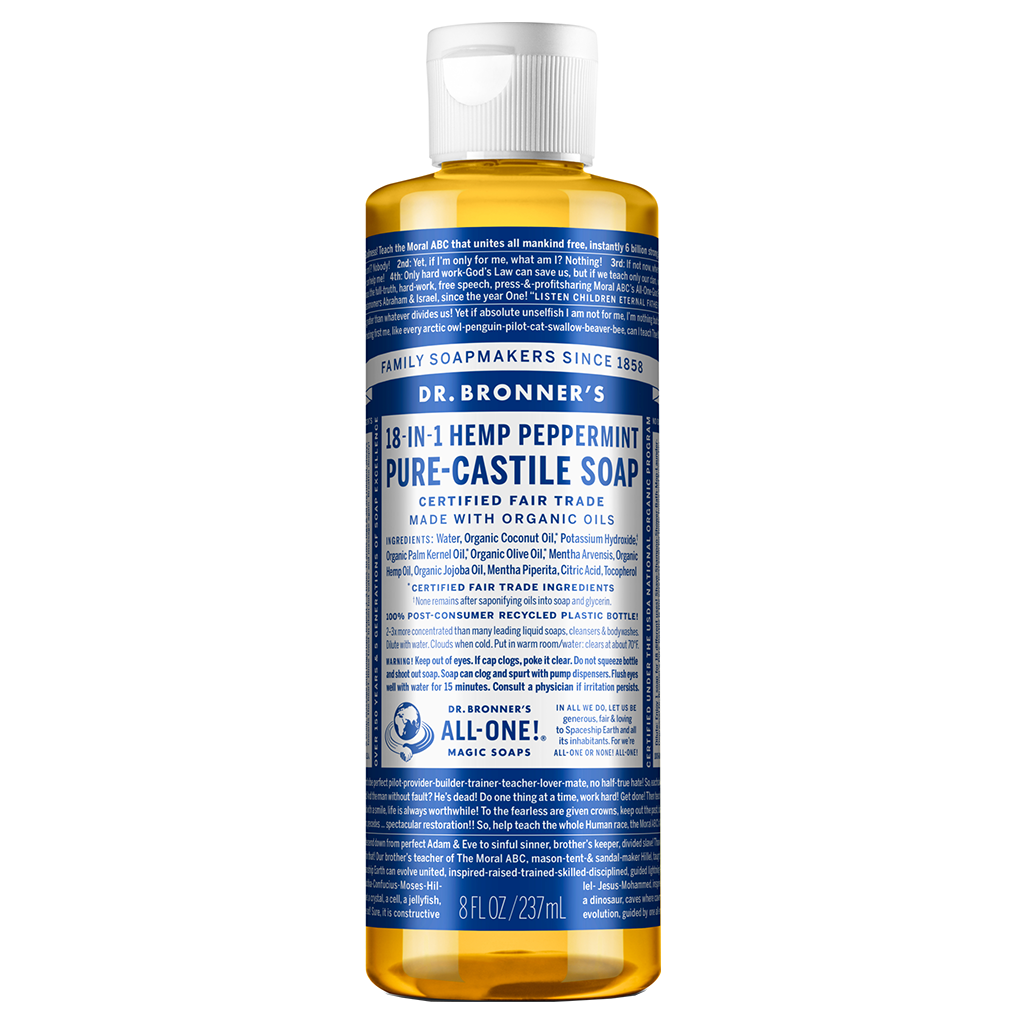 Dr. Bronner's Castile Liquid Soap - Peppermint 237mL