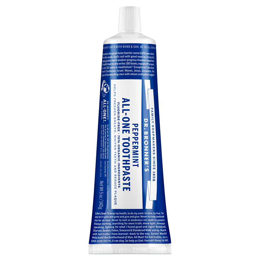 Dr. Bronner's Toothpaste Peppermint AU Adore Beauty