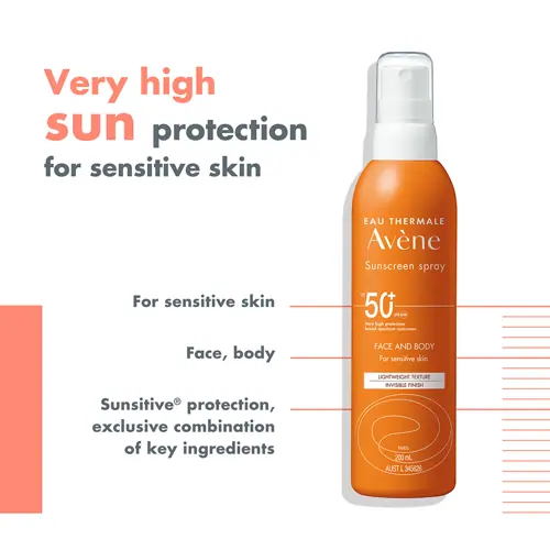 Avène Sunscreen Spray SPF 50+ 200ml