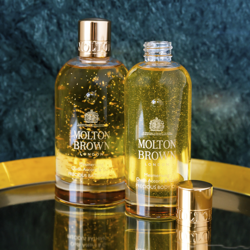 Molton Brown Oudh Accord & Gold Body Oil 100ml AU Adore Beauty