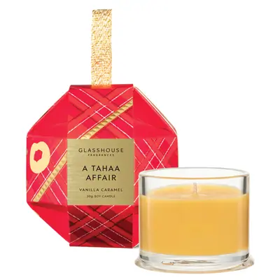 GLASSHOUSE FRAGRANCE CHRISTMAS BAUBLE CANDLE - 29% OFF