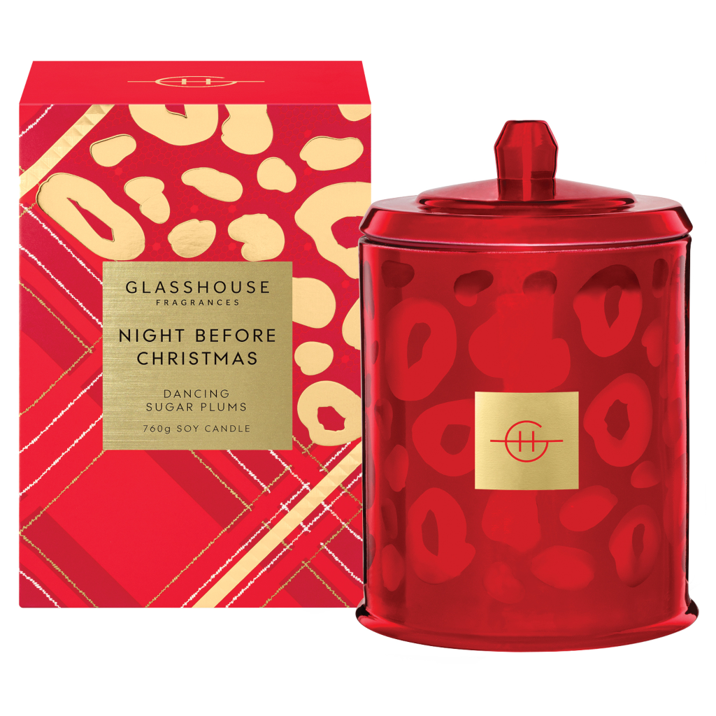 Glasshouse Fragrances Christmas Night Before Christmas Candle 760g AU