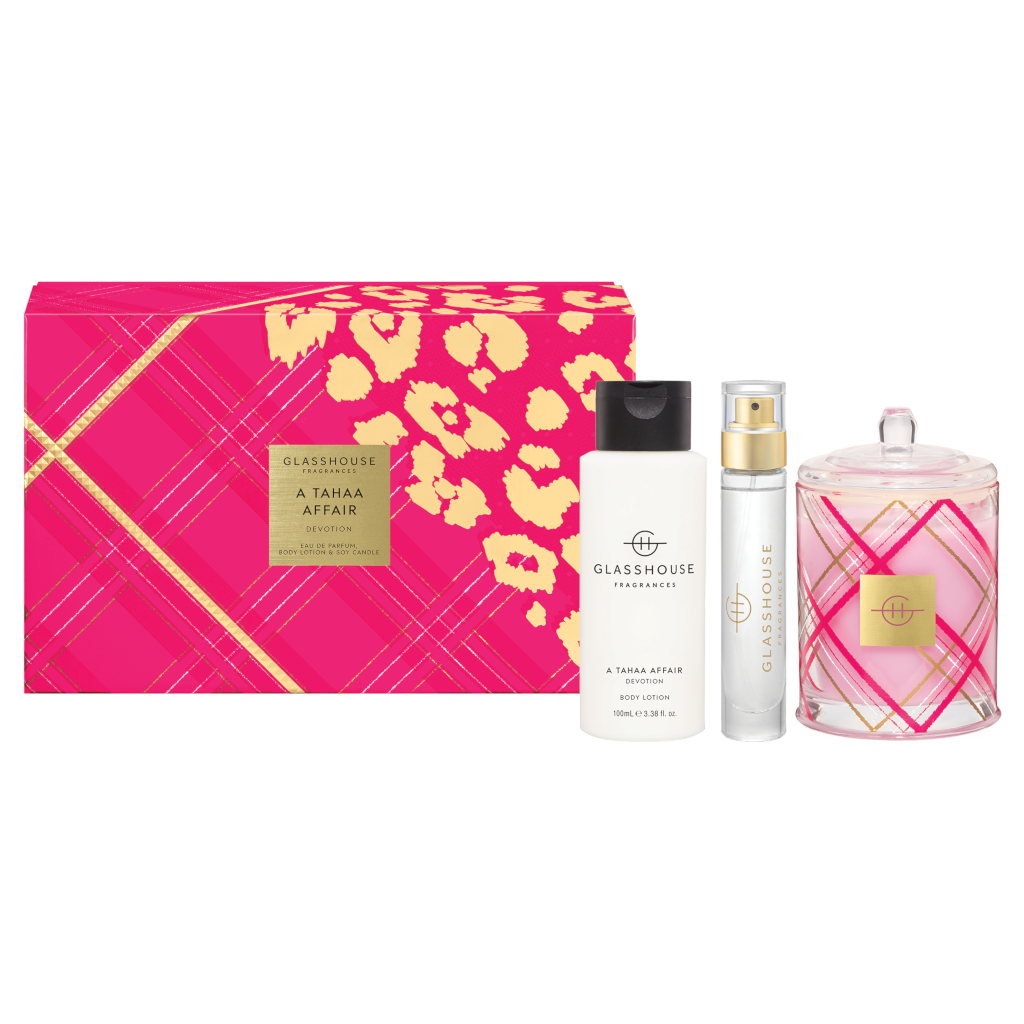 Glasshouse Fragrances Christmas Tahaa Devotion Fragrance Trio Gift Set