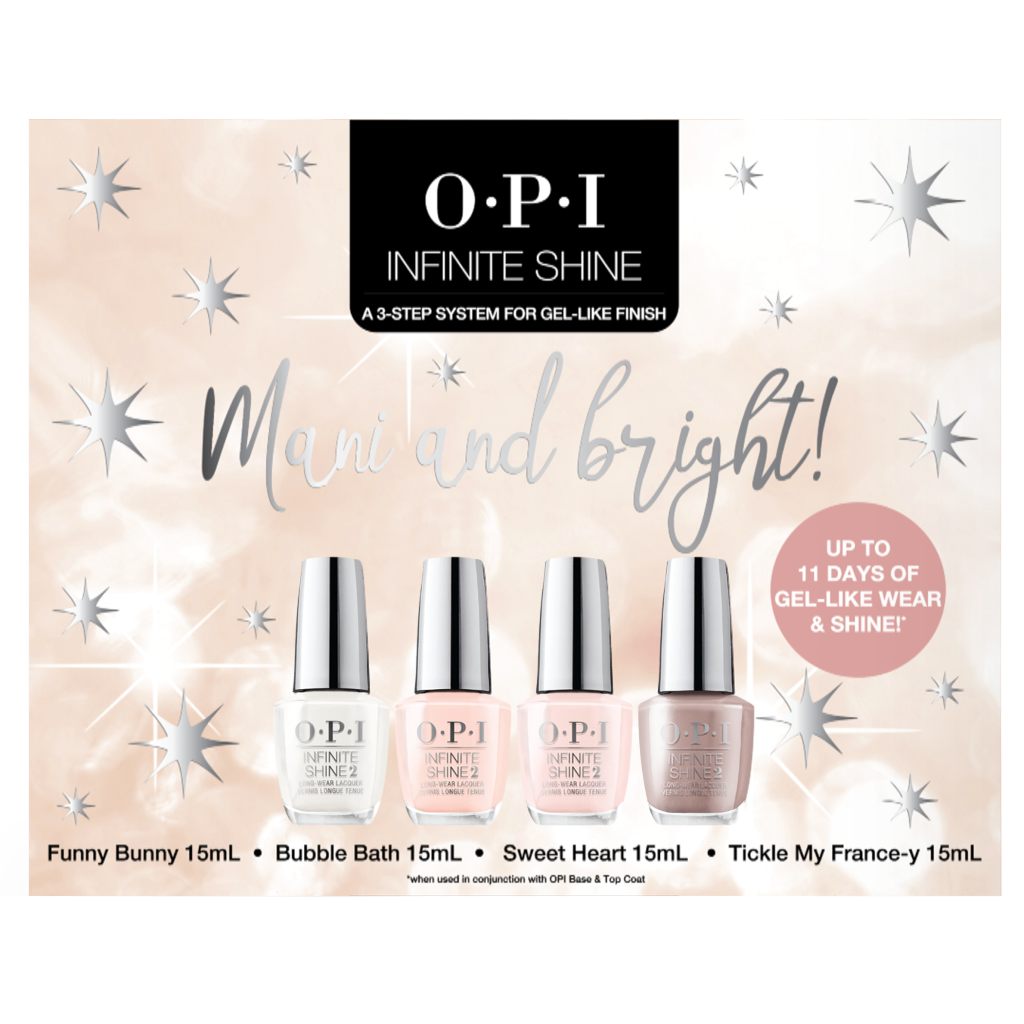 OPI Mani and Bright! IS Quad (Funny Bunny, Bubble Bath, Sweet Heart