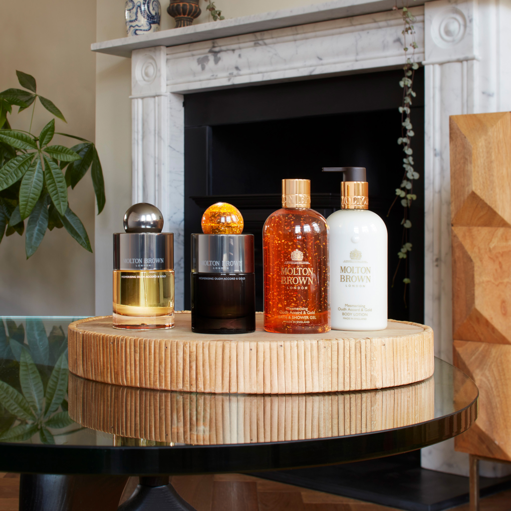 Molton Brown Oudh Accord & Gold Body Lotion 300ml AU Adore Beauty
