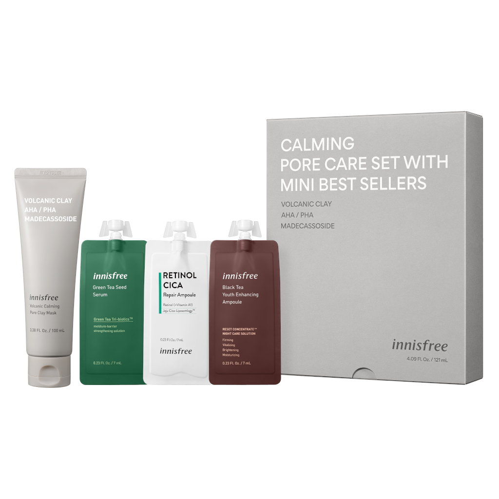 innisfree Calming Pore Care Set with Mini Best Sellers AU Adore Beauty