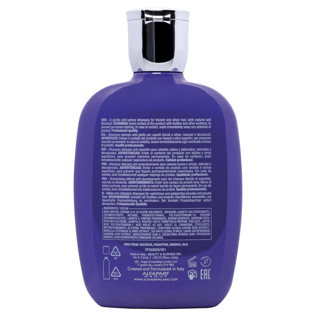 Alfaparf Milano Semi di Lino Blonde Anti-Yellow Low Shampoo 250 ml