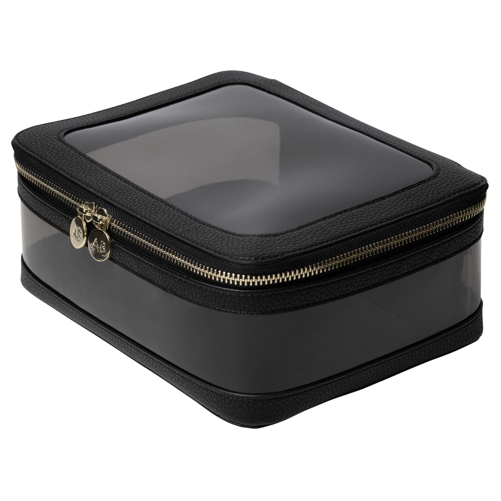 Adore Beauty Large Cosmetic Bag - Black/Smoke