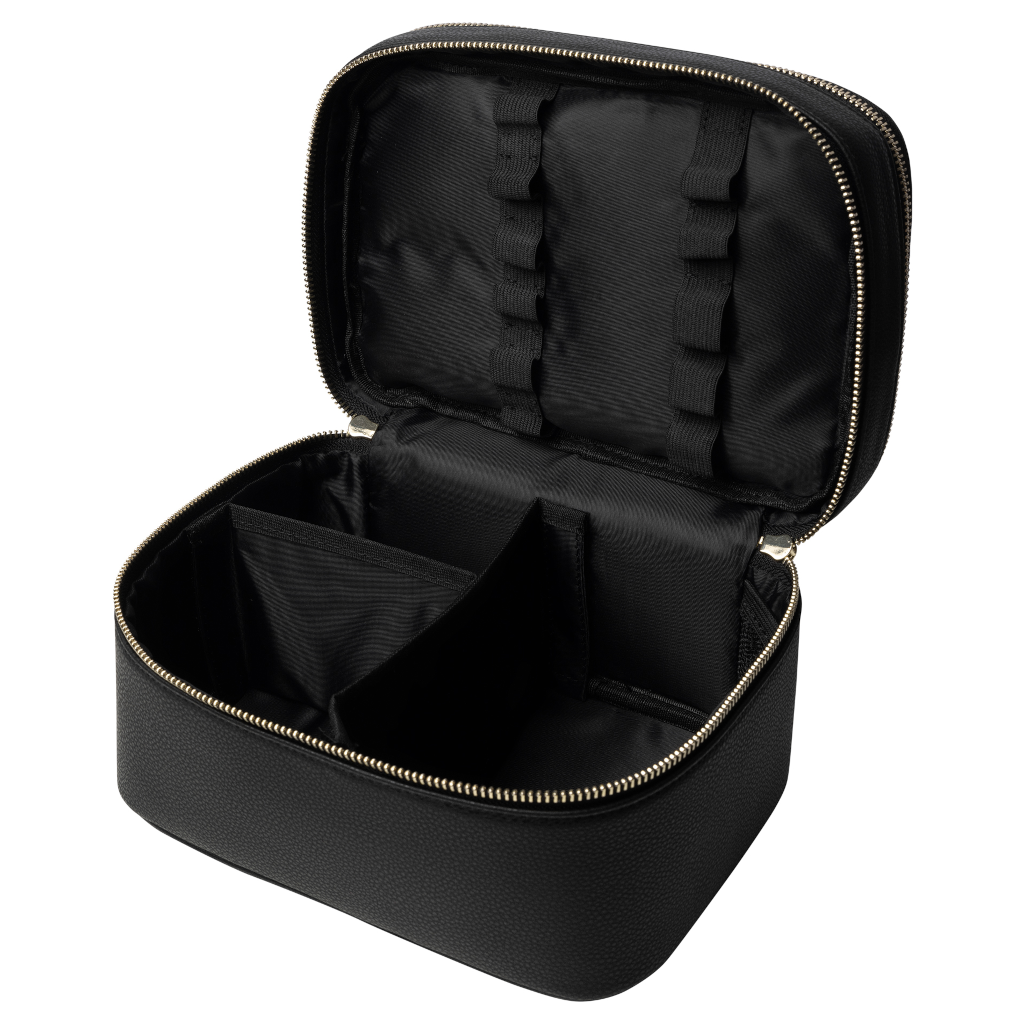 Adore Beauty Double Compartment Travel Case - Black