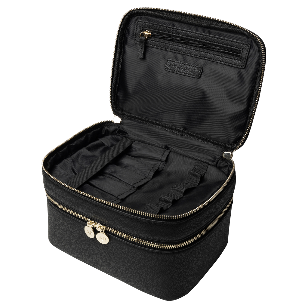 Adore Beauty Double Compartment Travel Case - Black