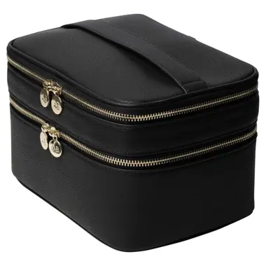 Adore Beauty Double Compartment Travel Case - Black