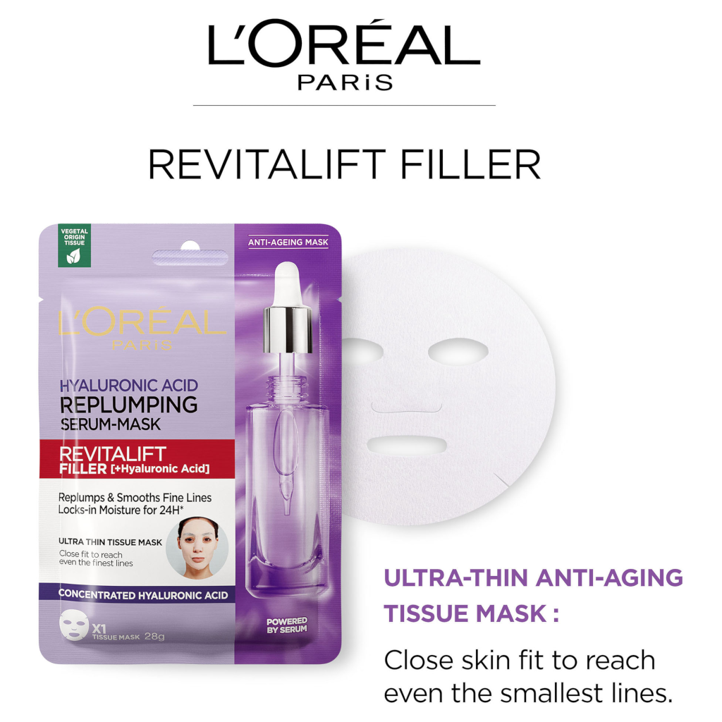 L'Oreal Paris Filler Hyaluronic Acid Hydrating Sheet Mask AU Adore Beauty
