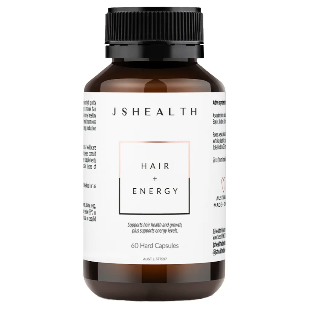 JSHealth Hair + Energy 60 Capsules