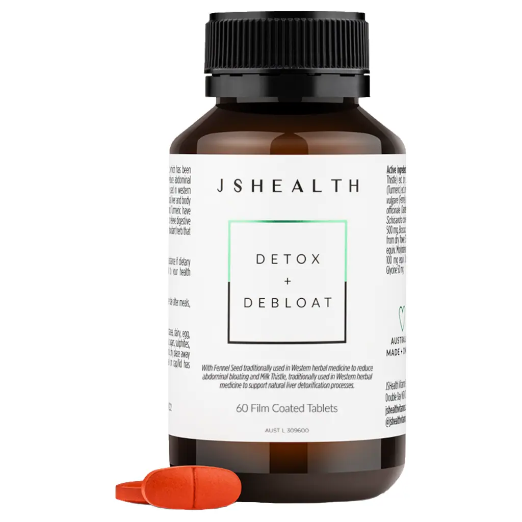 JSHEALTH Detox + Debloat - 60 Tablets