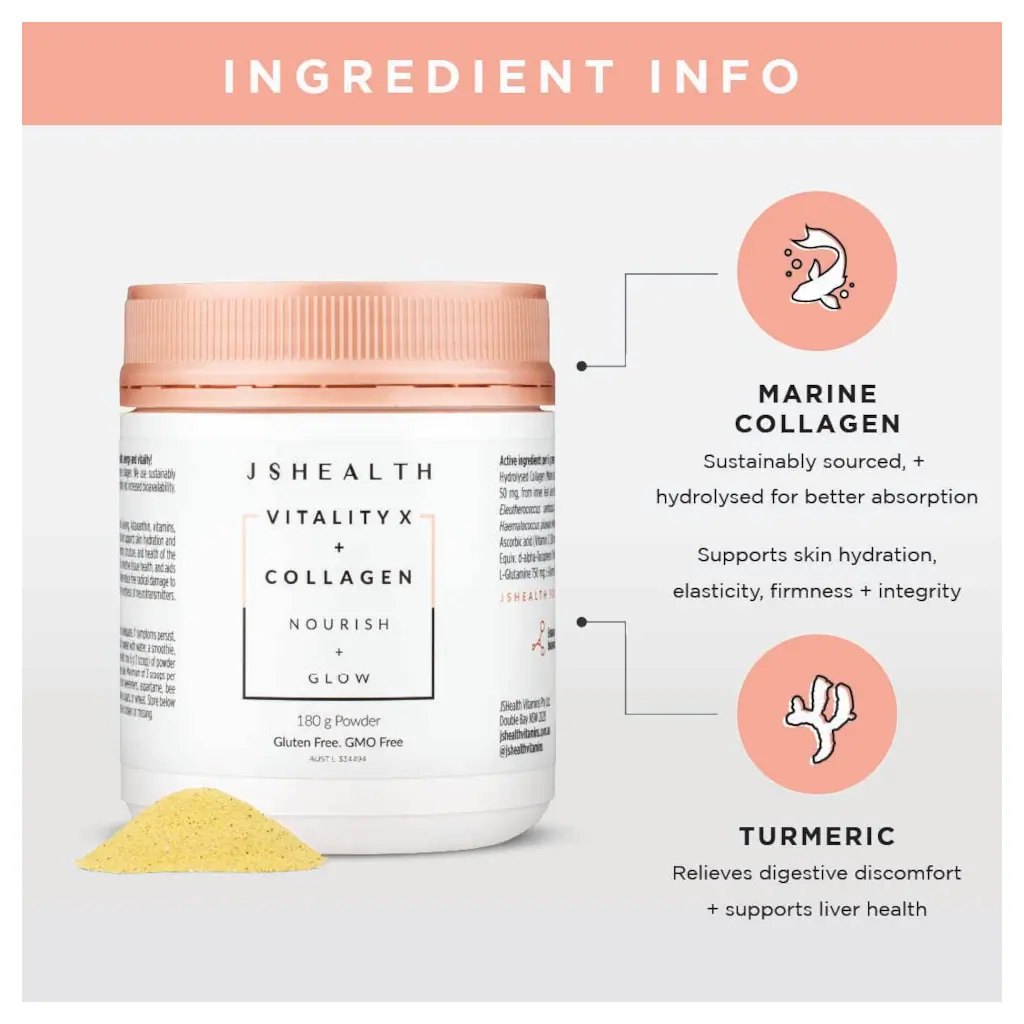 JSHEALTH Vitality X + Collagen 180g