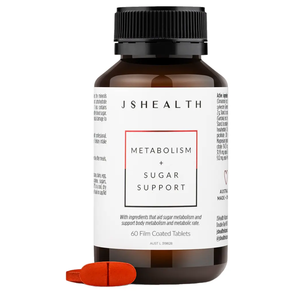 JSHEALTH Metabolism + Sugar Support Formula - 60 Tablets