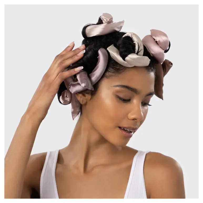 Kitsch Satin Wrapped Flexi Rods- 6pc Set