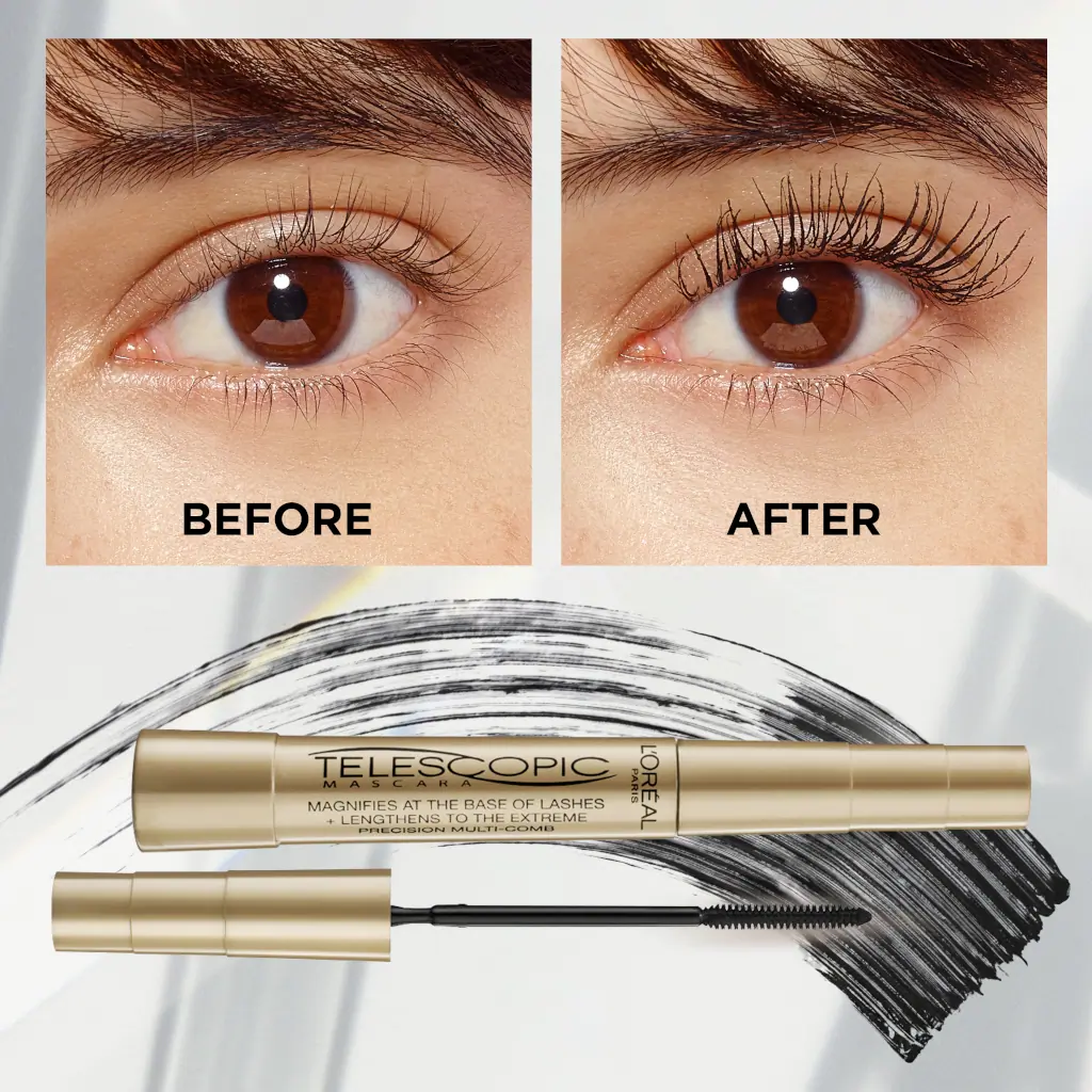 L'Oréal Paris Telescopic Clean Definition Lengthening Mascara - Black
