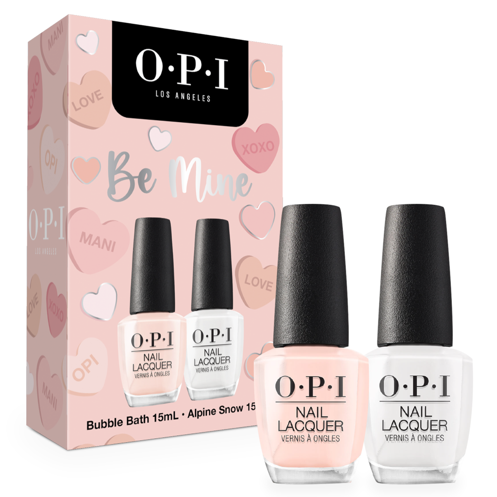 OPI Be Mine Nail Lacquer Duo (Bubble Bath, Alpine Snow) AU Adore Beauty