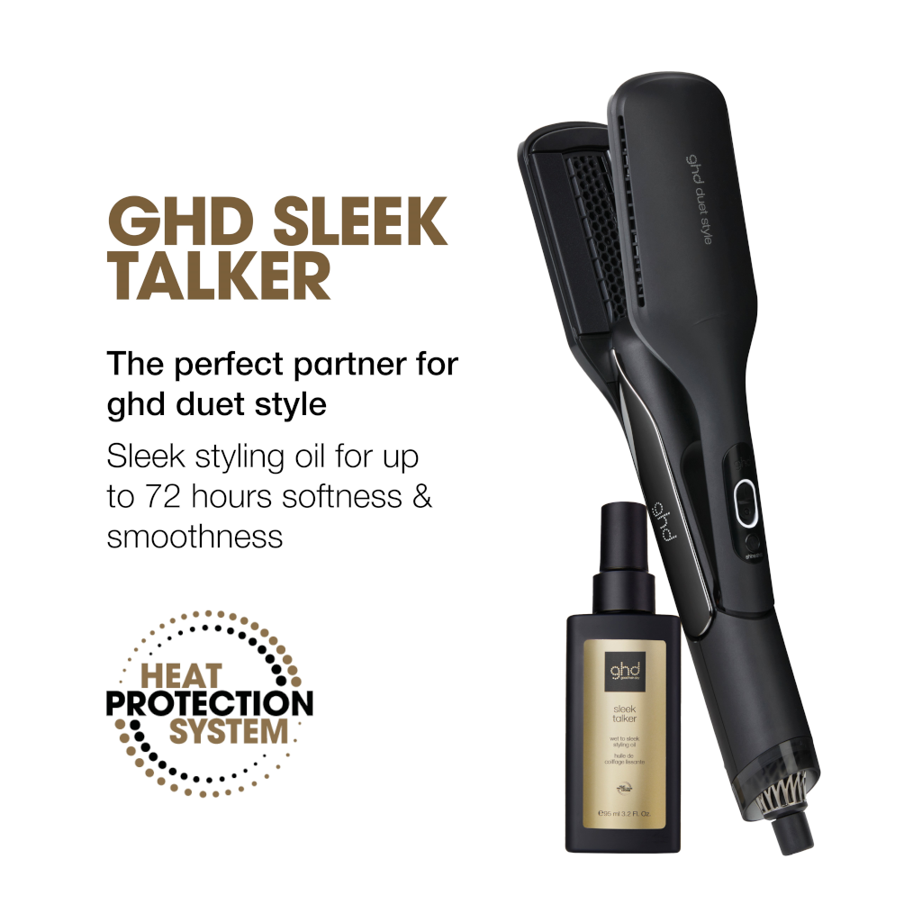 GHD Sleek Talker Wet To Sleek Hair Oil With Heat Protection 95mL